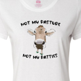 thumbnail image 4 of Inktastic Funny Cow Not my Pasture Not my Patties Women's T-Shirt, 4 of 5