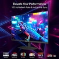 thumbnail image 3 of Sceptre 24 Pulgadas IPS Esencial Delgado 100Hz Monitor de Juegos USB Tipo-c DisplayPort HDMI 100% sRGB Altavoces Incorporados, Máquina Negra 2024 (E248W-FP100T), 3 of 5