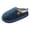 Navy, variant on Womens House Slippers Thick Sole Indoor Winter Slippers Warm Plush Lined Shoes Non- Cozy Footwear for Autumn and Winter Home Comfort Wear