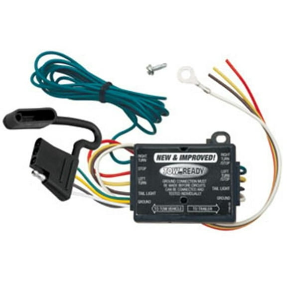 Tow Ready  Taillight Converter With 12 In. Leads And 60 In. 4-Flat Car End Connector, 3.98 x 1.88 x 8.88 in.