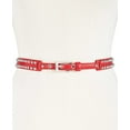 thumbnail image 3 of DKNY Women’s Dome-Studded Belt, Red, X-Large, 3 of 5
