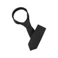thumbnail image 1 of INSPIRE CHIC Men's Self-Tied Solid Color Formal Slim Ties Black, 1 of 5