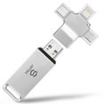 thumbnail image 1 of 128GB Auto Photo-Backup-Stick for All Device Photo-Stick-USB-Flash-Drive Secure Photo Video Backup Device iPhone-Backup-Flash-Drive 4-IN-1-Photo-Saver-Stick Photo-Backup-Storage, 1 of 9