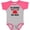Baseball Heather and Hot Pink, variant on Inktastic My Godfather Loves Me Godchild Boys or Girls Baby Bodysuit