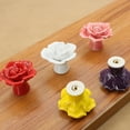thumbnail image 4 of fastboy Wide Range Of Applications Flower Ceramic Door Knob For Easy Replacement Unique Ceramic Drawer Knob yellow 1Set, 4 of 6