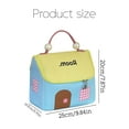 thumbnail image 4 of Cute House-Shaped Makeup Bag – Travel Cosmetic Organizer with Handle, Large Capacity, Portable & Stylish Design for Women Yellow roof, 4 of 6