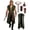 Army Green, variant on 5 Piece Mens Medieval Sleeveless Hooded Tunic Forest Ranger Rogue Costume Vest with Belt Bracers Pouch for LARP Renaissance Festival Cosplay