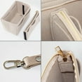 thumbnail image 2 of Qarigey Perfecto para bolsa de maquillaje de viaje, compartimentos, organizador de cosméticos, cepillo para tarjetas, funda para teléfono, Bolsas de maquillaje Caqui, 2 of 6