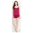 thumbnail image 2 of Oussum Women Satin Pajamas Sets Short Pj Set Soft Cami Sleepwear Lounge Set Online, 2-Piece, 2 of 7