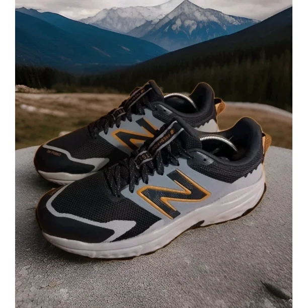 New Balance Mens Size 10.5 D Fresh Foam 510 V6 Gray Black Trail Running Shoes