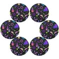 thumbnail image 3 of Halloween Magic Print Round Placemats Washable Placemats Non-Slip Heat-Resistant Table Place Mats for Dining Kitchen Holiday Party Table Decoration 15.4"-1PCS Table Mat, 3 of 7