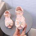 thumbnail image 7 of enyan Girls Summer Sandals Flat Open-Toe Lightweight Sandals for Toddler Little Kids Dress Shoes For Girls,Pink,Size 9, 7 of 7