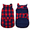 Red Plaid, variant on Kuoser Dog Winter Coat, Cozy Fleece Lining Dog Jacket Windproof Waterproof Pet Clothes with Pocket, Green, XS