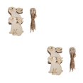 thumbnail image 2 of Bewildely 10 piezas puerta animal colgante rebanadas de niños decoración colgante con cuerda de lino decoración escolar adorno para el hogar Tipo 6 2Conjunto, 2 of 6