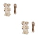 thumbnail image 3 of Inteprter Paquete de 10 pared ventana árbol animal colgante sala de estar rebanadas de madera decoración de bricolaje con cuerda de lino Type3 NO3, 3 of 6