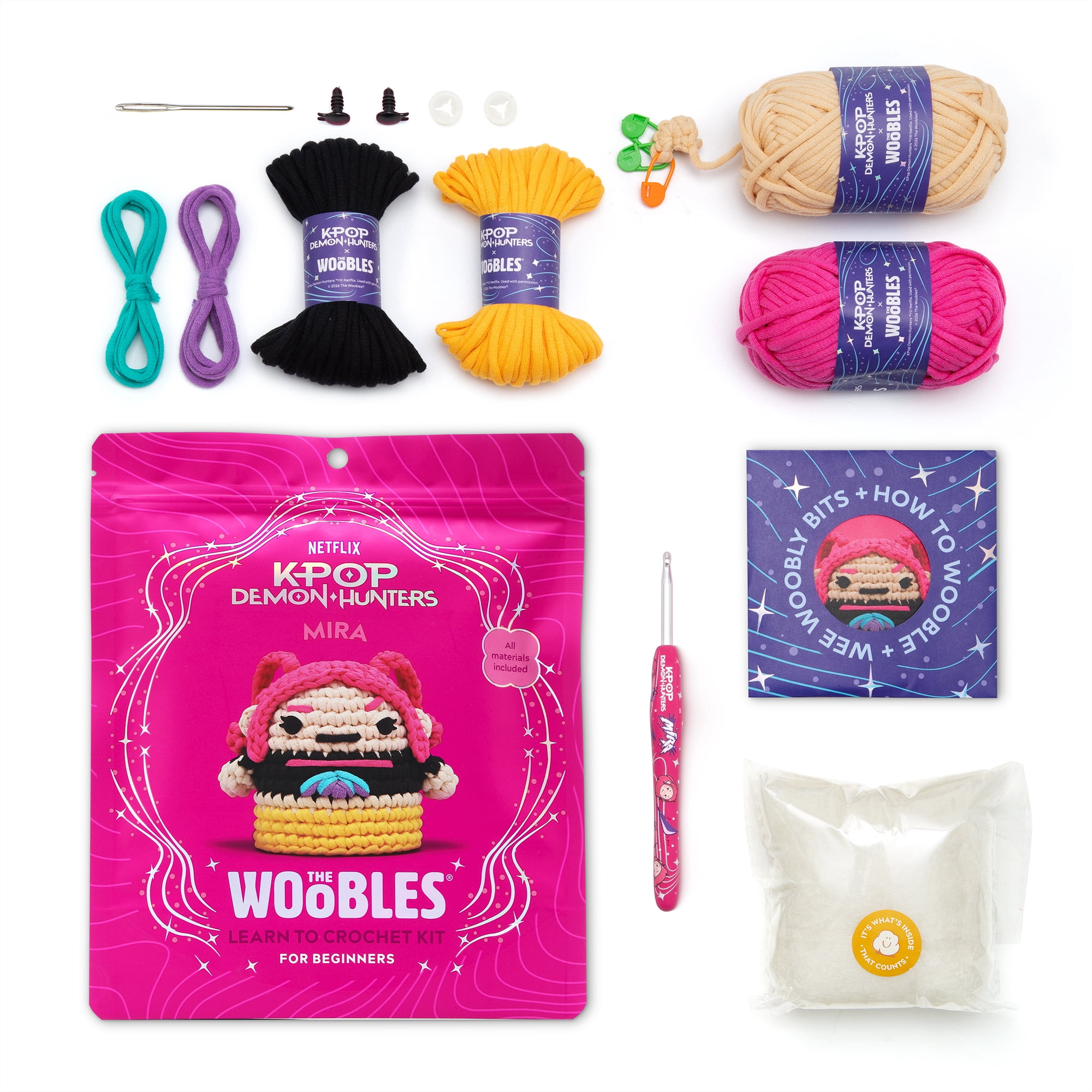 The Woobles Beginner Crochet Amigurumi Kits - Mira