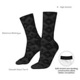 thumbnail image 6 of Honeii Black Poker Print Adult Socks,Crew Socks,Casual Calf Socks,Daily Wear Socks for Men & Women, Perfect for Sports, Casual and Everyday Use, 6 of 6