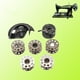 thumbnail image 5 of Caja de bobina de lanzadera para máquina de coser de 7 Uds con bobinas para accesorios de fijación de máquina de coser antigua, 5 of 9