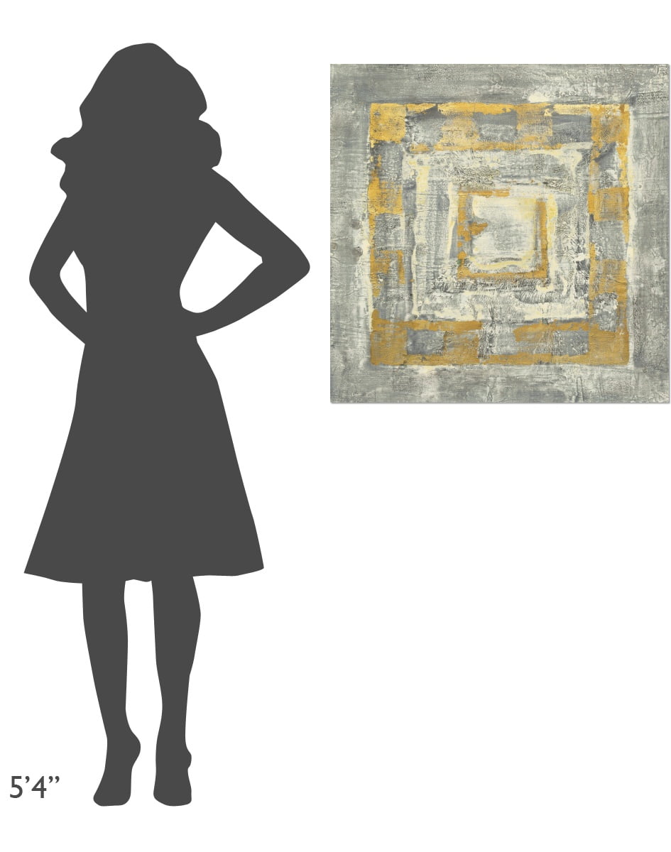 Global GalleryAlbena Hristova Gold Tapestry VI Giclee Stretched Canvas Artwork 30 x 30