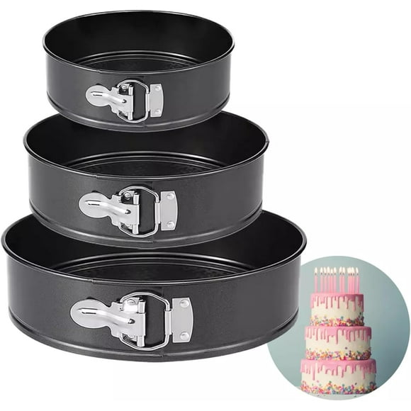 3 Moldes Desmontables Para Pasteles Repostería, Tres Tamaños