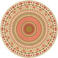 thumbnail image 1 of Ahgly Company Machine Washable Indoor Round Transitional Khaki Gold Area Rugs, 8' Round, 1 of 7