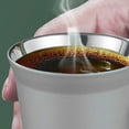 thumbnail image 4 of Taza de café de acero inoxidable 80 ml taza resistente al calor de pared para Espresso, 4 of 11
