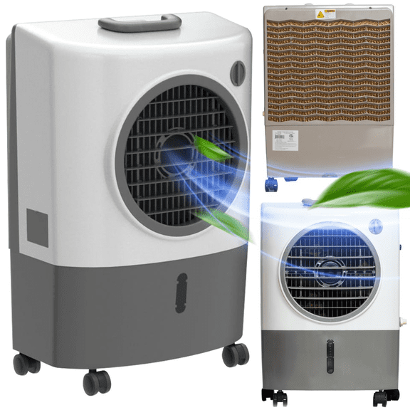 Hessaire Outdoor Portable 500 Square Foot Evaporative Cooler Humidifier