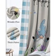 thumbnail image 6 of Easter Black Out Curtains 84 Inch Long for Living Room, Spring Gnomes Bunny Butterfly Duck Floral Plaid Blackout Curtain Shade Thermal Insulated Window Curtains Grommet Drapes 42"x84" 2 Panels, 6 of 8