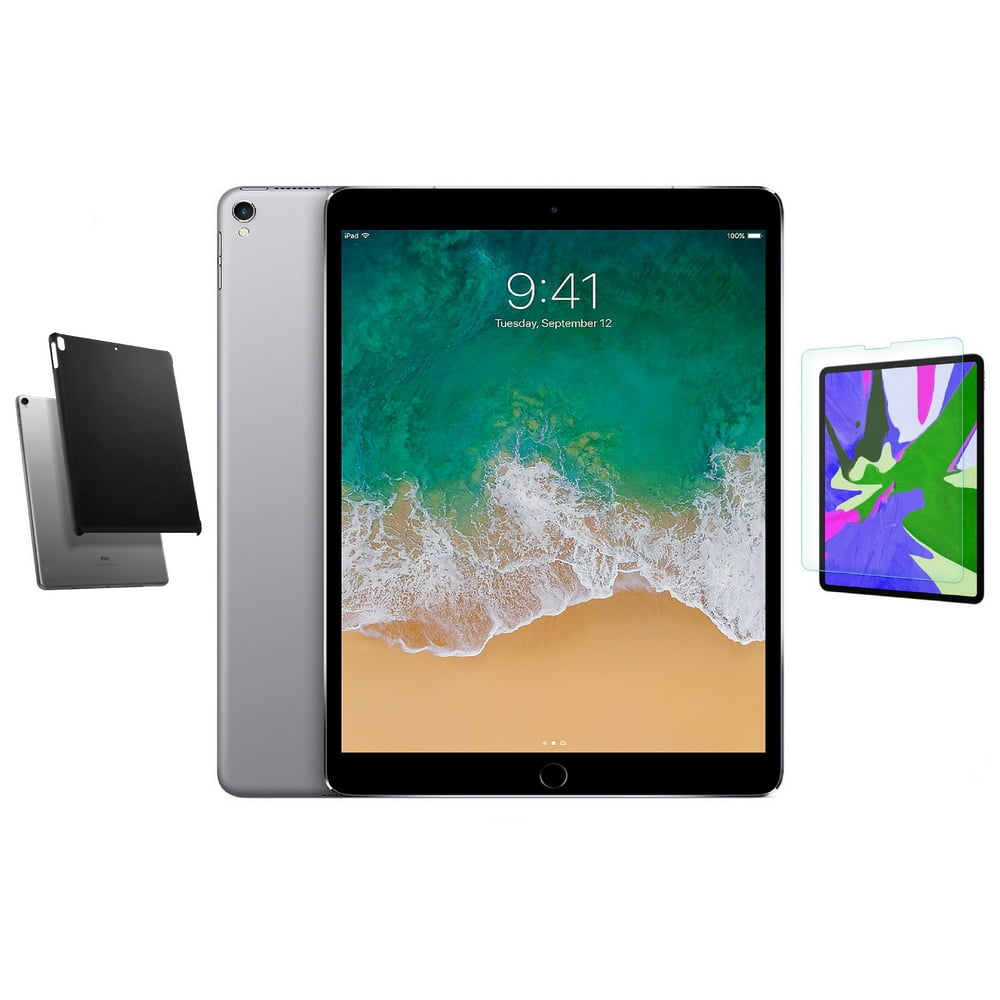 Refurbished 10.5inch Apple iPad Pro WiFi 64GB Space Gray Bundle Black Case & Screen