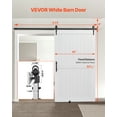 thumbnail image 2 of KFFKFF Sliding Barn Door with Hardware Kit, 48 x 84 inch MDF Panel, PVC Finish, 2 of 9