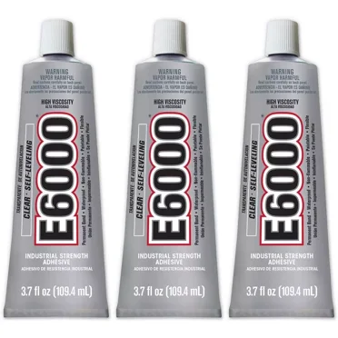 E6000 High Viscosity Adhesive, 3.7 Fluid Ounces - 3 Pack