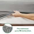 thumbnail image 2 of Cozy Comfort Queen Bedding Comforter Set - 7 Pieces Solid Grey Bed in a Bag Queen, Bed Set Queen with Quilted Fluffy Comforters, Sheets, Pillowcases & Shams, 2 of 6