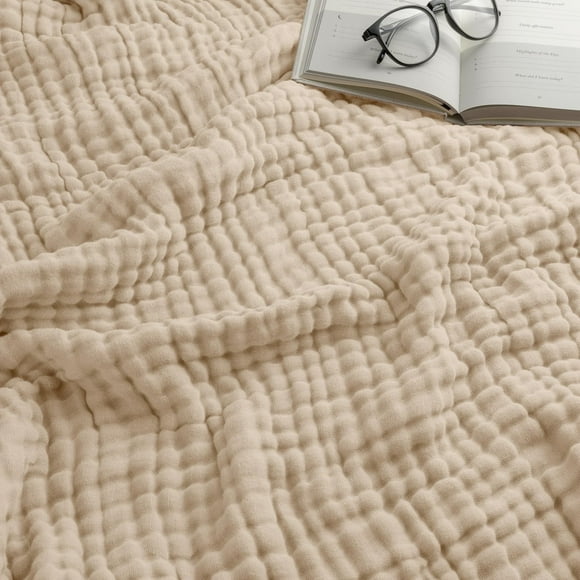 Manta Comfy Cubs Muslin Queen, 90 x 90, 6 capas, arena para adultos