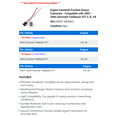 thumbnail image 2 of Engine Camshaft Position Sensor Connector - Compatible with 2003 - 2006 Chevy Trailblazer EXT 5.3L V8 2004 2005, 2 of 2