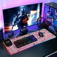thumbnail image 6 of RGB Gaming Mouse Pad 15W Wireless Charging Large Waterproof Desk Mat 13 Light Modes Mousepad 35.4x15.7 Doodle Love Hearts Crowns, 6 of 6