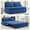 Blue, variant on CECER 3 in 1 Convertible Sleeper Sofa Bed, Twin Size Pull Out Couch for Living Room - Gray