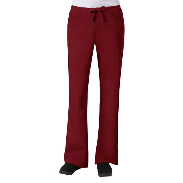 Pantalon d'Uniforme à Jambe Évasée Core par Maevn pour Femmes, Noir
