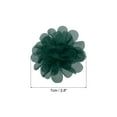 thumbnail image 2 of Uxcell 2.8" Chiffon Flowers Mesh Fabric Flowers Sewing Fabric Appliques Invisible Green 10 Pcs, 2 of 6