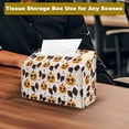 thumbnail image 4 of Bulopur Halloween Pumpkin Tissue Box Cover PU Leather Decorative Tissue Holder for Bathroom Counter Bedroom Office Desk Spooky Seasonal Decor, 4 of 7