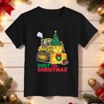 thumbnail image 4 of sdbrld Boys Christmas Short Sleeve Graphic Crewneck T-Shirt for Kids Holiday Black Sizes 7-8 Years, 4 of 5