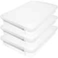 thumbnail image 1 of LNGOOR 3 Pcs Clear Storage Containers with Lids File Stacking Boxes Office, 1 of 8