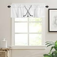 thumbnail image 3 of Ice Hockey Valances for Windows Farmhouse Kitchen Curtains Valances Rod Pocket Valance Curtains for Kitchen Windows Modern Minimalist Ball Sports Game Art Window Valances for Bathroom Bedroom 42"x12", 3 of 6