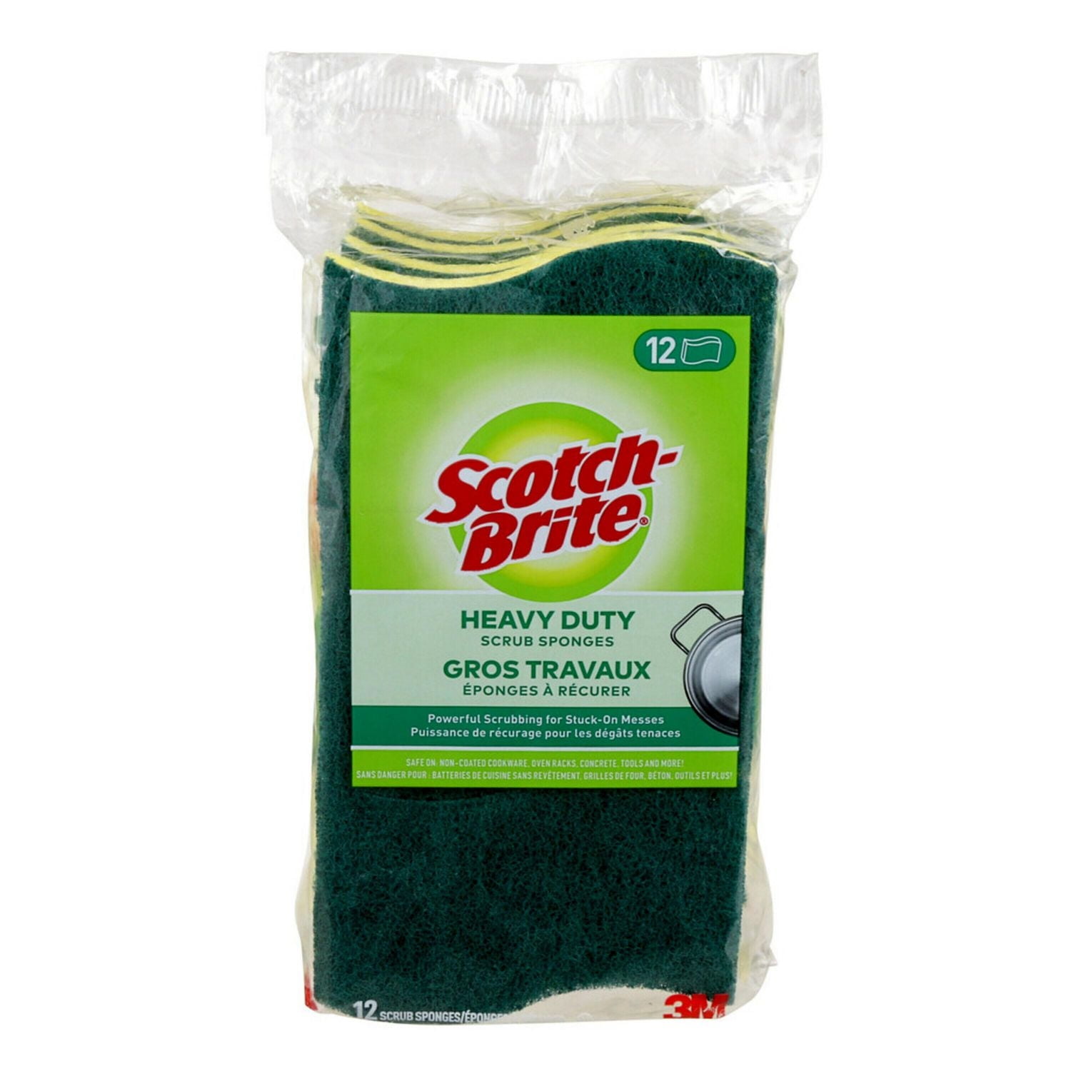 Scotch-Brite Heavy Duty Scrub Sponge, 12-Count