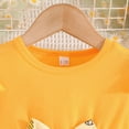 thumbnail image 4 of mgoYE Baby Girl Clothes 6-9 Months Baby Girl Clothes Toddler Girl Outfits Infant Girl Summer Clothes for Girl Ruffle Shirt Pants+Cute Headband 3PCS(Yellow,3-6 Months), 4 of 7