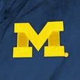 thumbnail image 5 of Men's The Northwest Group Navy Michigan Wolverines Hooded Silk-Touch Bath Robe, 5 of 5