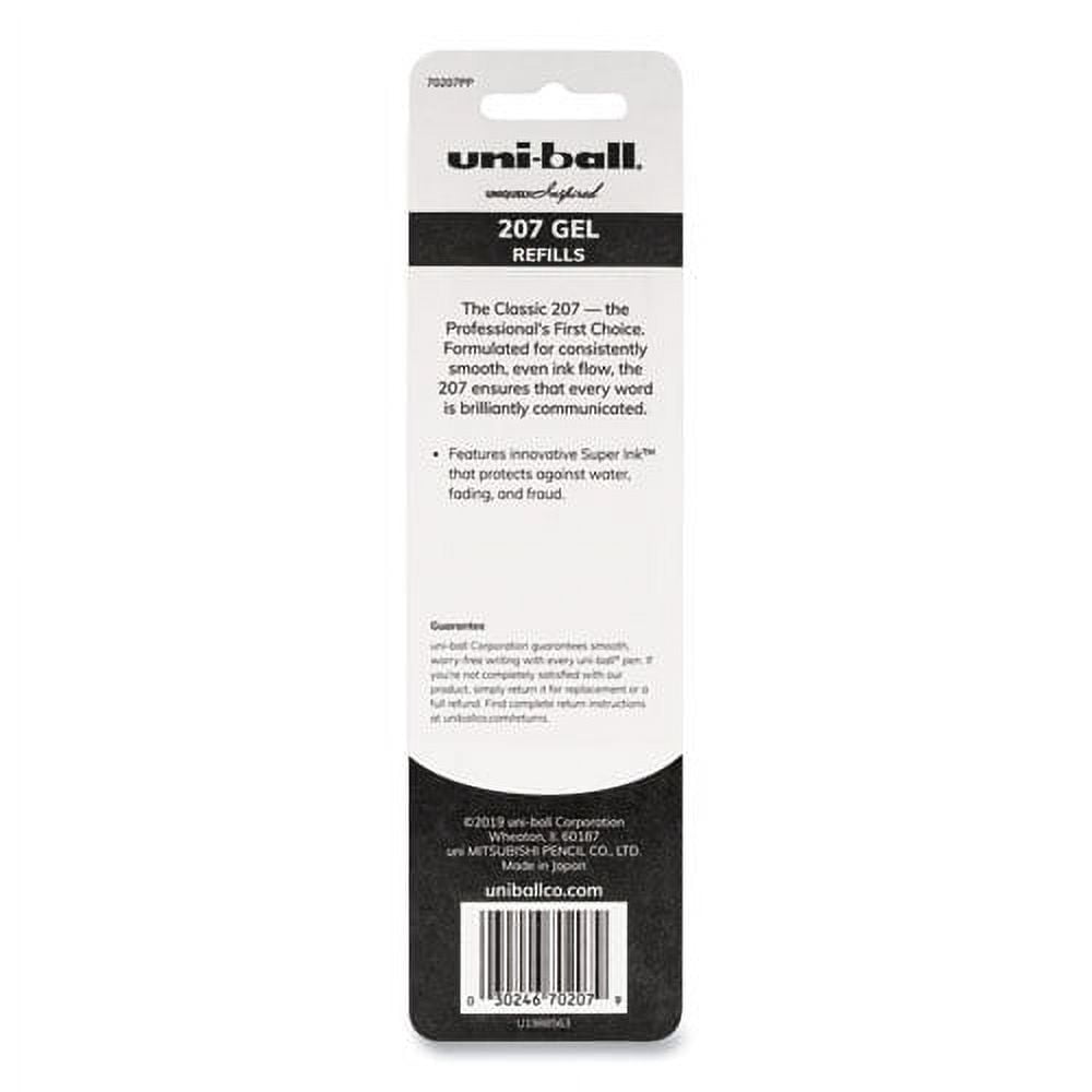 "Refill For Signo Gel 207 Pens, Medium 0.7 Mm Conical Tip, Black Ink, 2/pack | Bundle of 5 Packs"