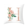 thumbnail image 1 of Xihbxyly Funda de Cojín con Letras Del Alfabeto, Tela de Poliéster Suave, Bordado a Una Cara, Decoración para Sofá y Silla, Sala de Estar, Dormitorio, Regalo de San Valentín, Tamaño 45 X 45 Cm., 1 of 2