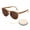 Autumn Tea, variant on Sunglasses for Women Men, Silicone & PC Folding Model Trendy Sunglasses with Simple Box Sunshine Protection Shades for Driving, Shopping and Taking Photos