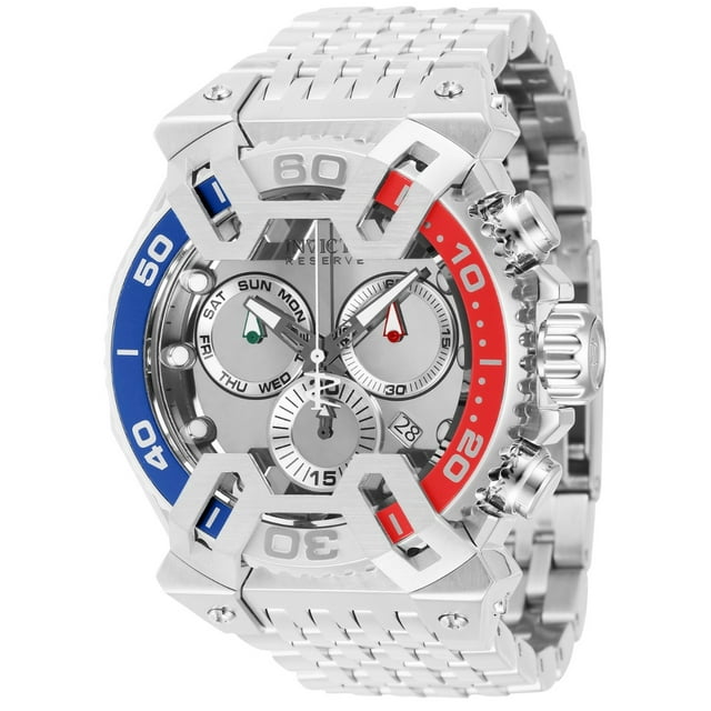 Invicta Coalition Forces X-Wing Chronograph Quartz Silver Dial Pepsi Bezel Men's Watch 42907