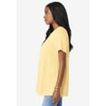 thumbnail image 3 of Roaman's Women's Plus Size Textured Knit Swing Tee, 3 of 4